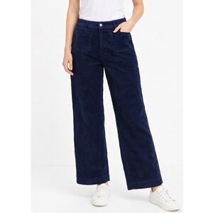 Fat Face Dark Blue Corduroy Trousers